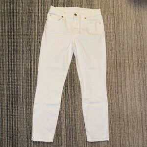 7 For All Mankind Women's White Skinny Jeans - Size 28